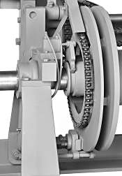 Large diameter hydraulically actuated disc brake and pneumatically actuated clutch