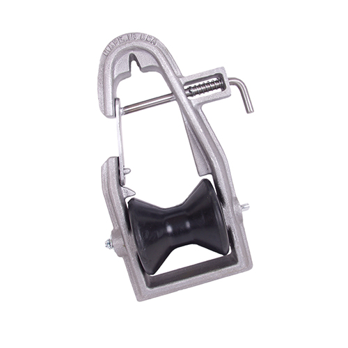 Cable Block w/Rubber Roller