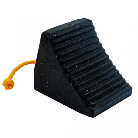 Wheel Chock (Rubber) w/Pigtail Handle