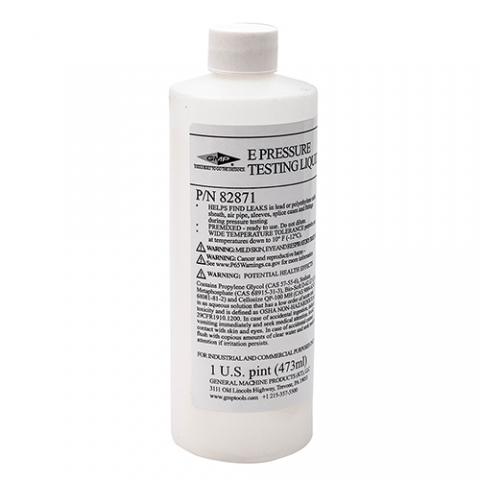 E Pressure Testing Solution - 16 oz. Bottles