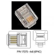 Modular Plugs 4 X 6 (6P4C) RJ-11 100/PK