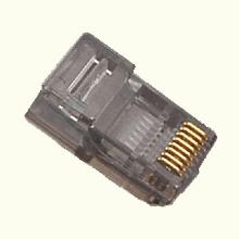 Modular Plugs 4 Pair (8P8C) RJ-45 Solid Smoke 100/PK