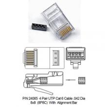 Modular Plugs 4 Pair (8P8C) Solid UTP CAT 6 100/PK
