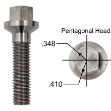 3-1/4 in. (82mm) overall length threaded 5/8″ – 11 with countersink chamfer under head
