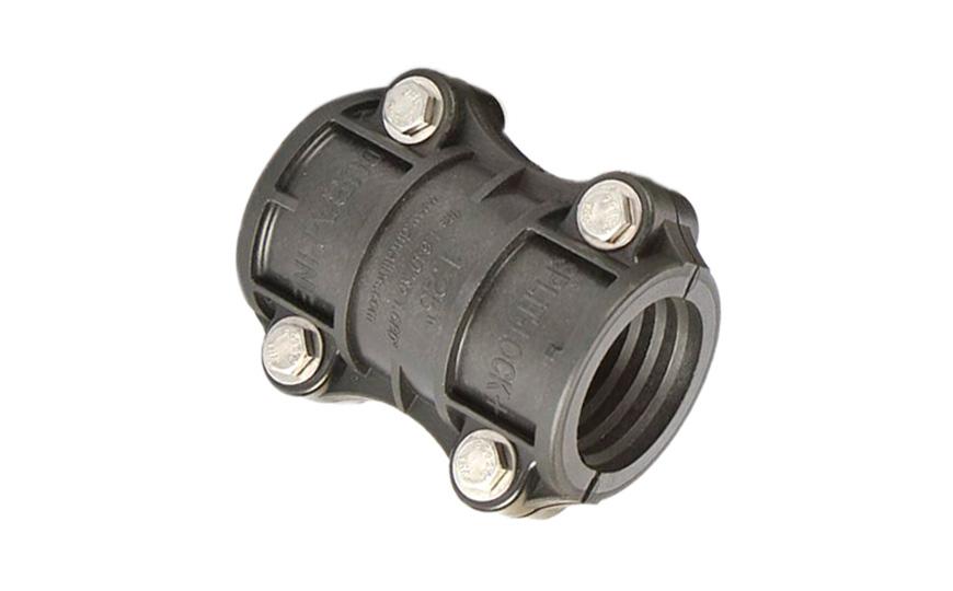 SPLIT GLASS FILLED POLYMER DUCT COUPLING