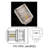Modular Plugs 2 X 6 (6P2C) RJ-11 for Silver Satin Line Cord 100/PK 