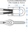 Clevis Dimensions 70298 70312