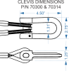 Clevis Dimensions 70300 70314