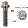 3-1/4 in. (82mm) overall length threaded 5/8″ – 11 with countersink chamfer under head