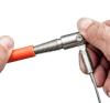Easy installation by using the lanyard eyelet as a lever